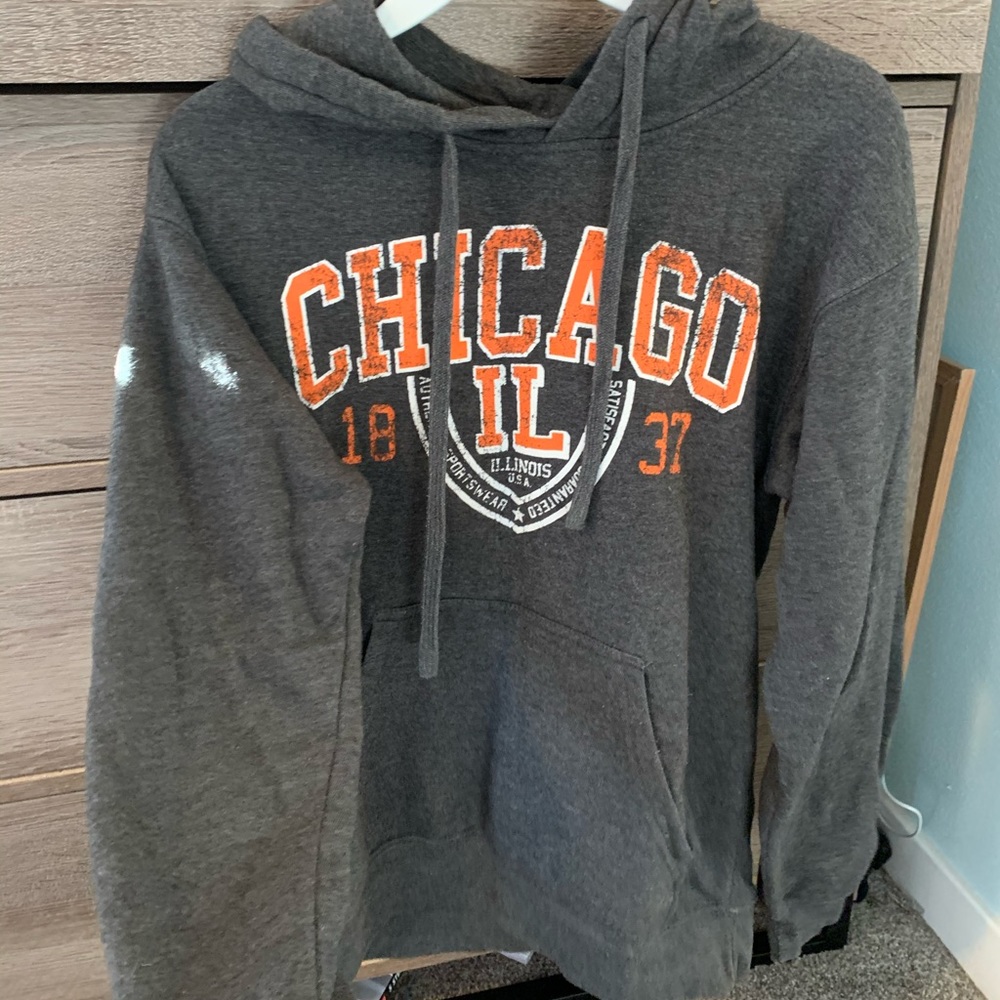 Grey Chicago hoodie